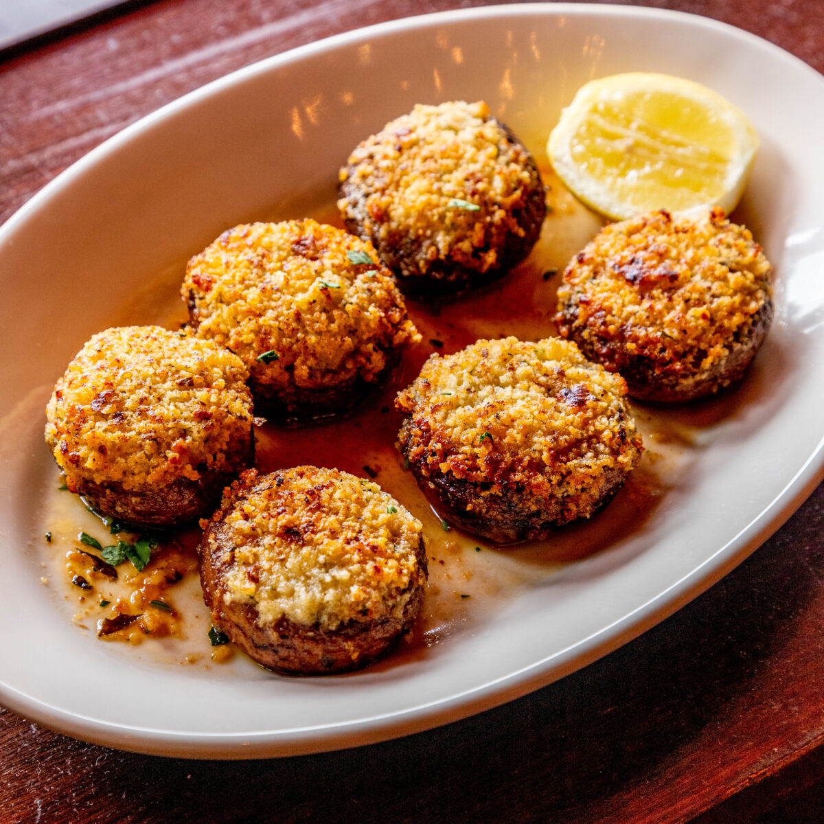 Stuffed Mushrooms at Saranello's