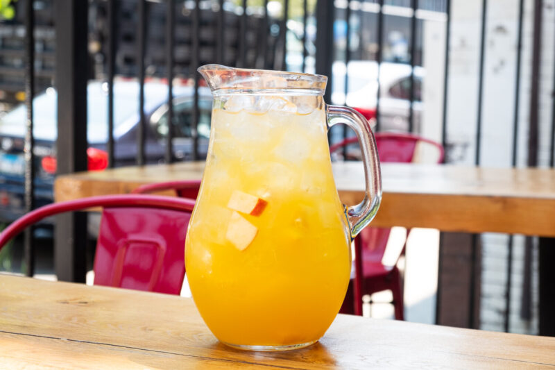 Mango Sangria at Cafe Ba-Ba-Reeba!