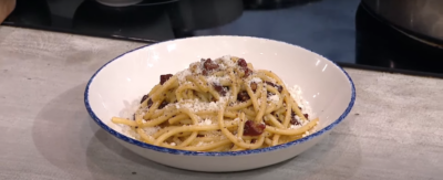 Bucatini Carbonara from Pizzeria Portofino