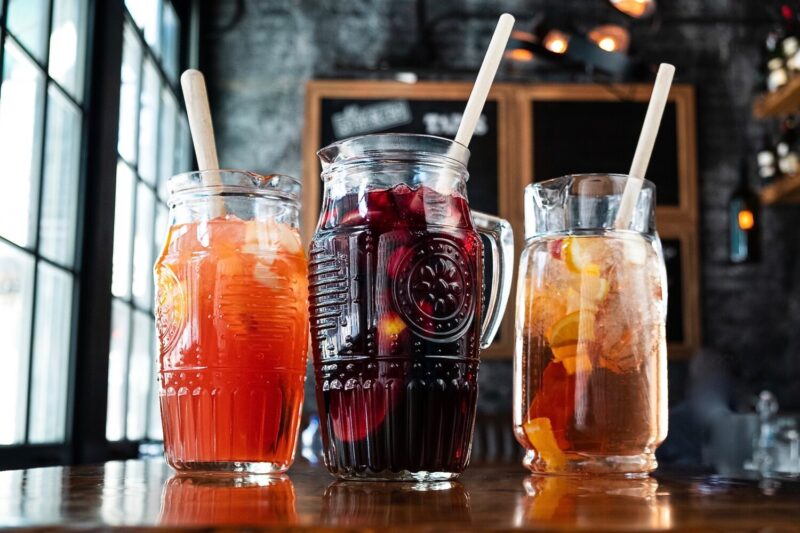 Sangria Pitchers at Lil' Ba-Ba-Reeba!