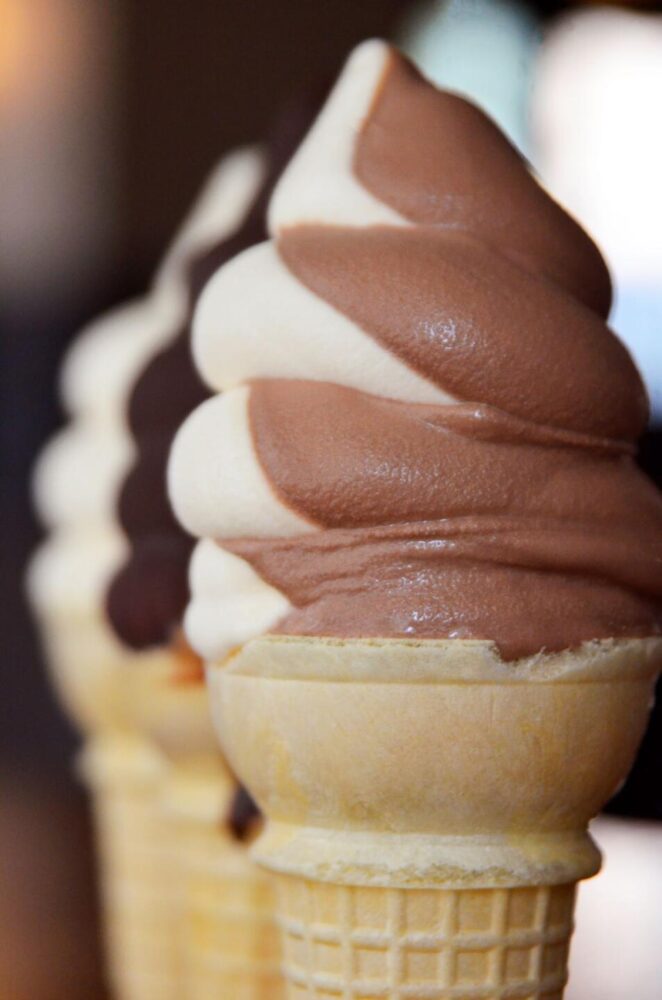 M Burger Ice Cream Cones