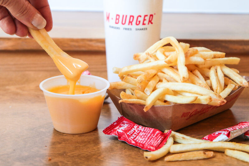 M Burger cheese fries