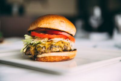 Prime Cheeseburger at Shaw's Crab House Schaumburg