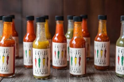 Four Letter Hot Sauce at Quality Crab & Oyster Bah