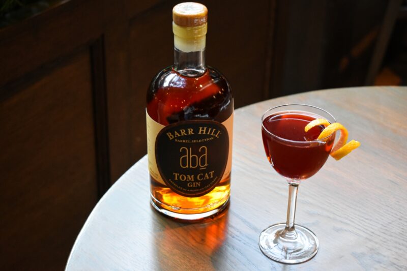 Aba Spiced Pear Negroni made with exclusive Aba Barr Hill Tomcat Gin