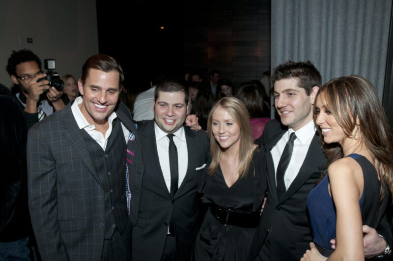 Bill and Giuliana Rancic standing with R.J, Molly, and Jerrod Melman