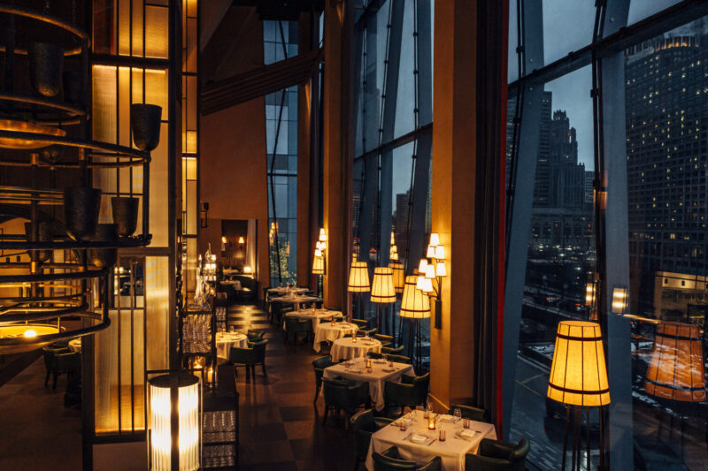 Main Dining Room at Tre Dita at The St. Regis Chicago
