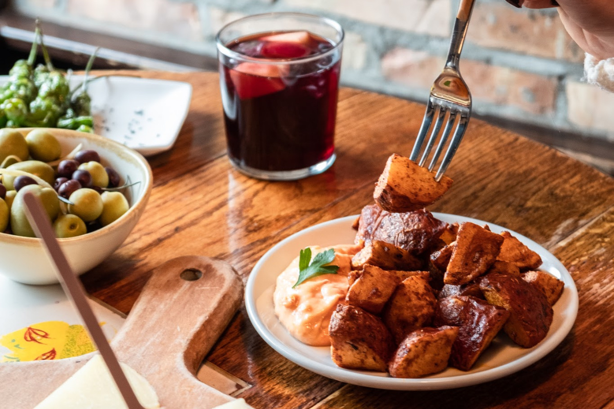 Patatas Bravas at Cafe Ba-Ba-Reeba!