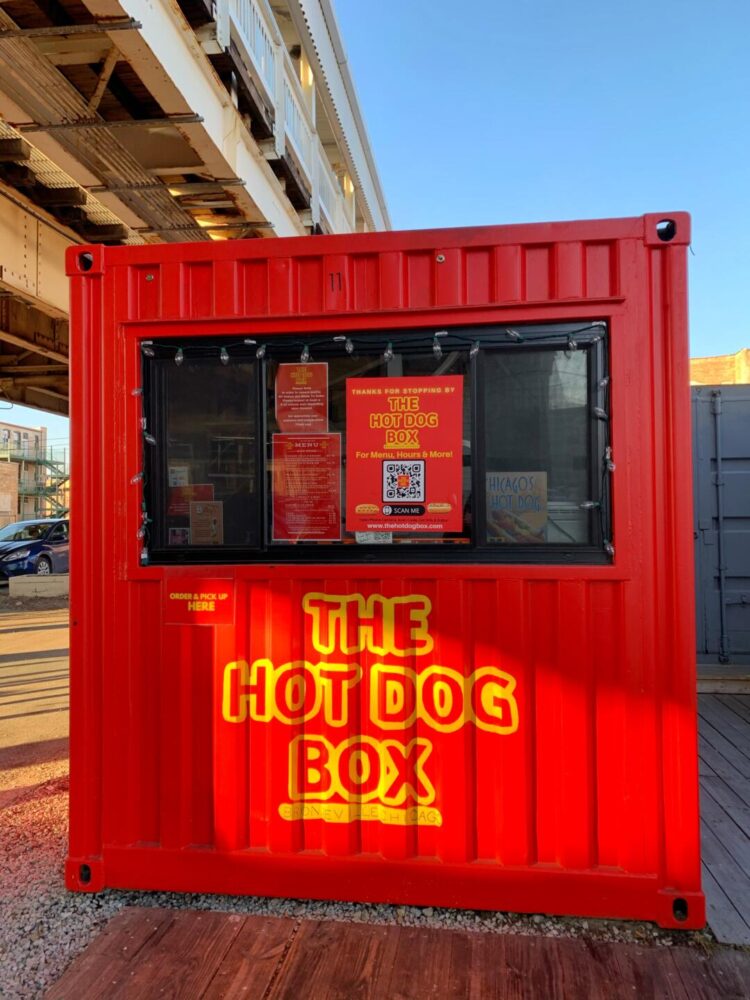 The Hot Dog Box at the Boxville marketplace