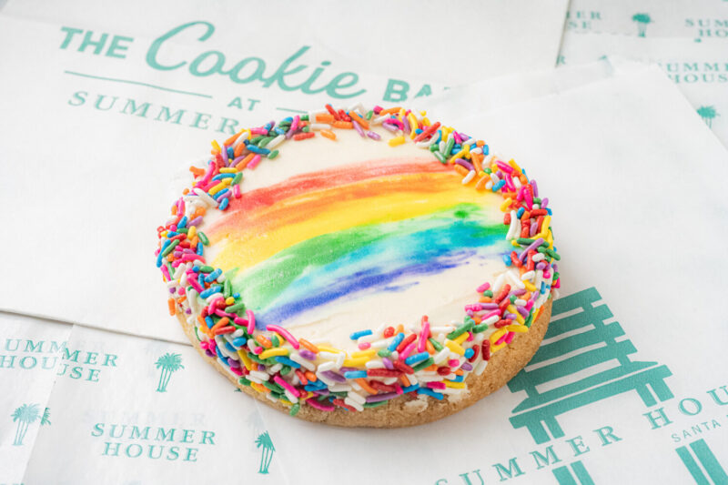 Rainbow Sugar Rush Pride cookie at Summer House