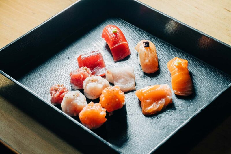 assorted sushi