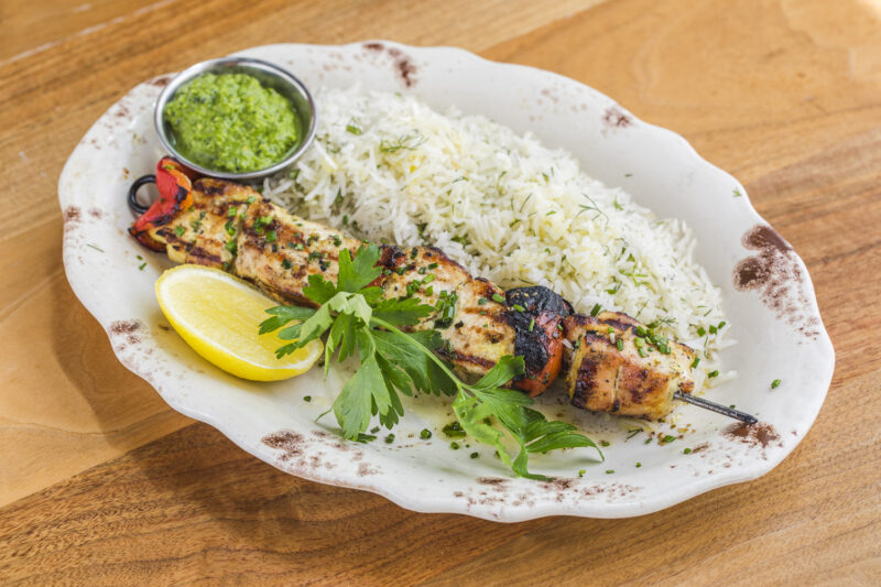 Grilled Chicken Kebab at Ema