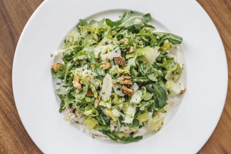 Plate of Beatrix's Enlightened Caesar Salad