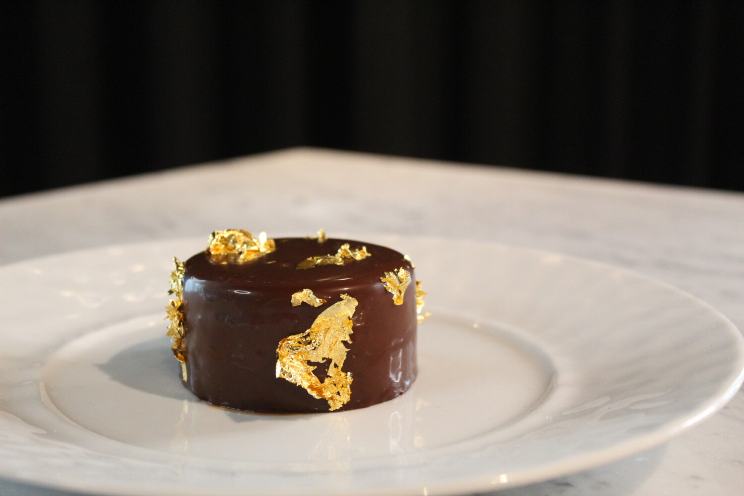 Edible Genuine 24k Gold Leaf Cake  Chocolate Chocolate Chocolate