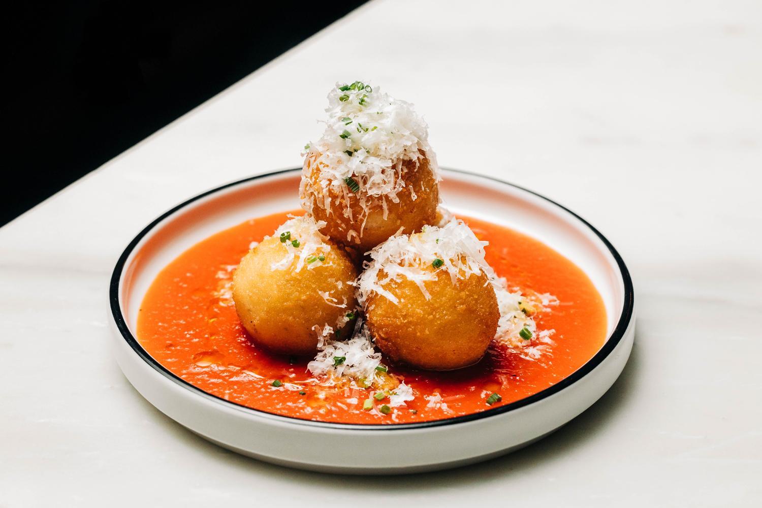 Arancini with Pomodoro Sauce - Lettuce Entertain You
