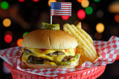 All American Double Burger, Bub City, Photo Credit: Huge Galdones