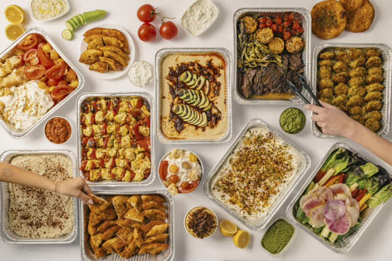 A selection of catering platters from Aba