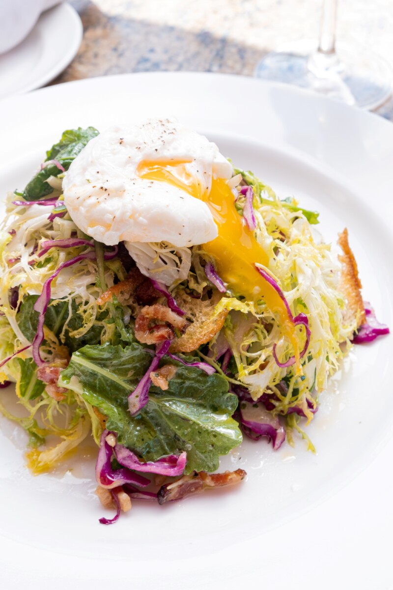 Frisée & Lardon Salad at Mon Ami Gabi