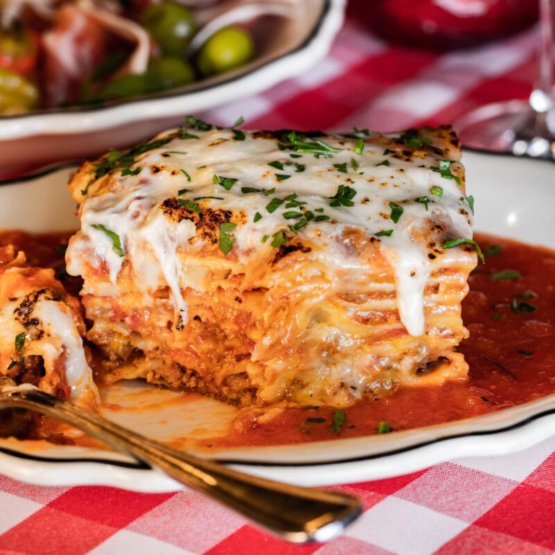 Baked Burrata Lasagna from Il Porcellino