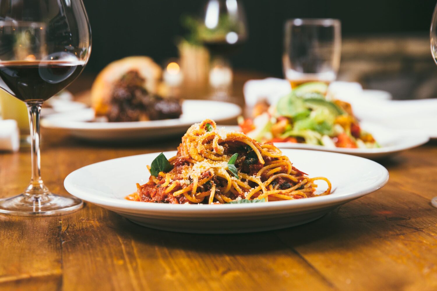 Spaghetti Pomodoro at Osteria Via Stato