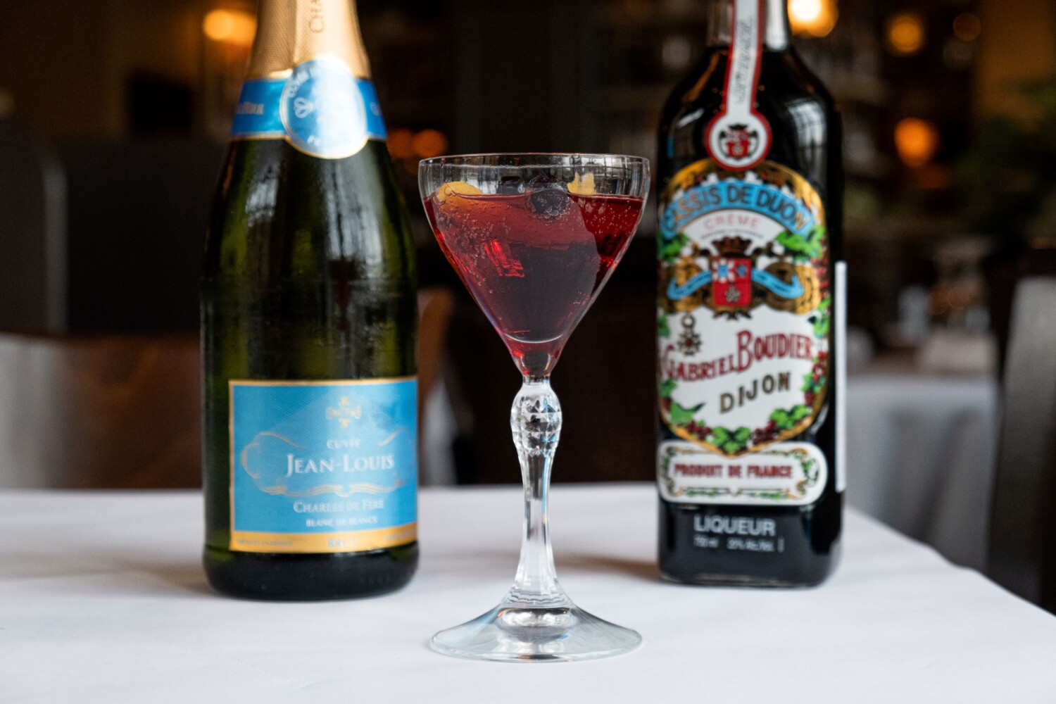 Kir Royale at Mon Ami Gabi