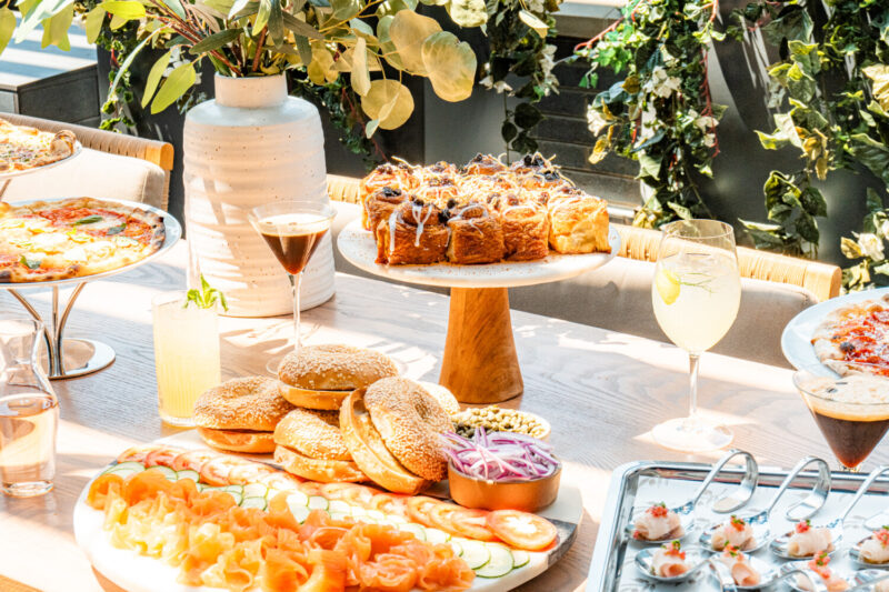 Brunch event spread at The Oakville Grill & Cellar