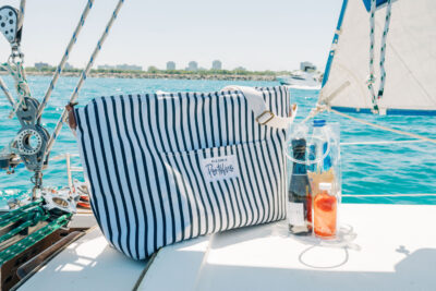 Sailboat with Portofino bag and bottle