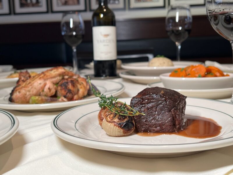 Joe's Seafood spread of Passover dishes