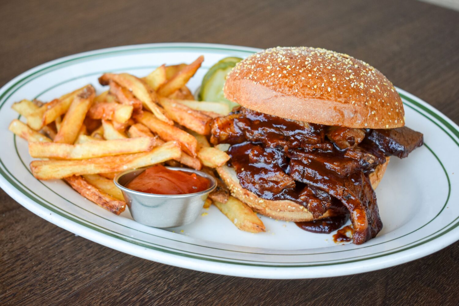 L. Wood's Barbecue Beef Brisket Sandwich