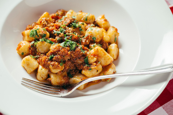 Gnocchi with Bolognese as recommended by the chefs at il Porcelino