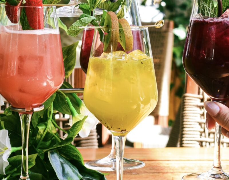 A trio of bellinis at Ema River North