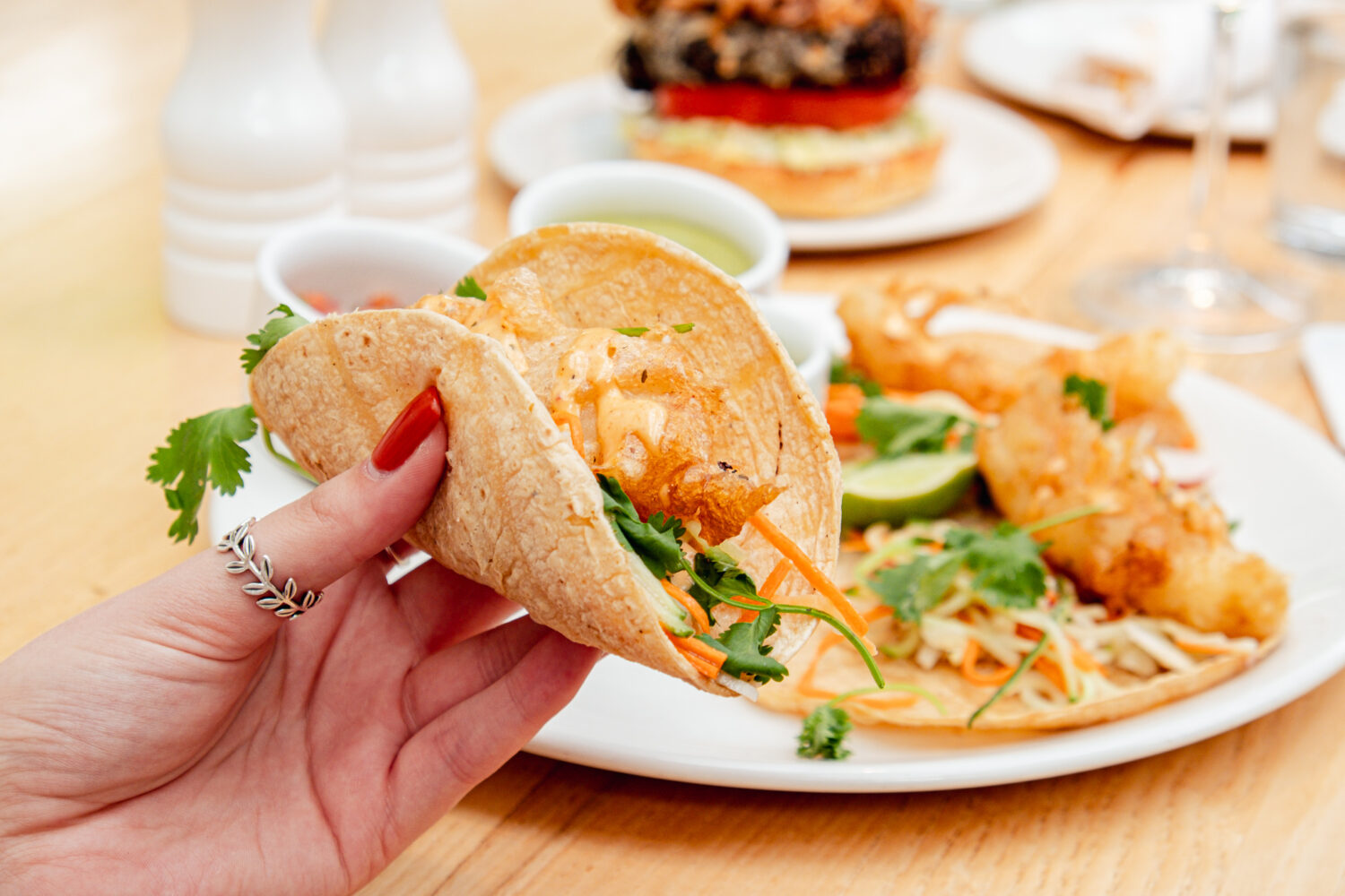 Crispy Fish Tacos at Summer House