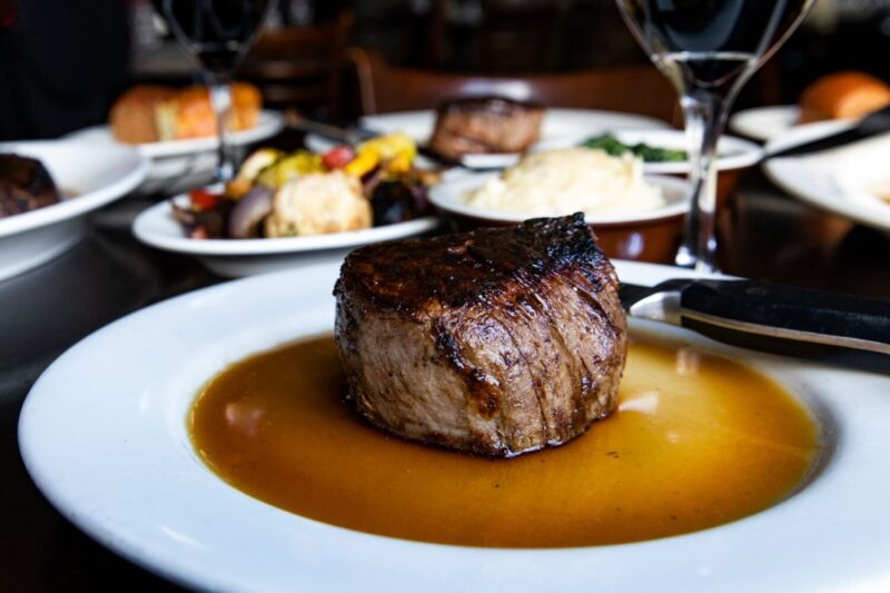 Plated Filet Mignon at Wildfire