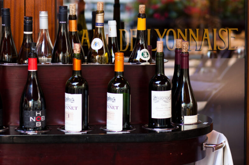 Assortment of French Bistro wines from Mon Ami Gabi