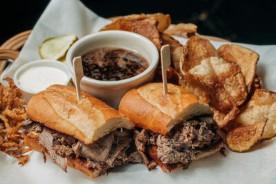 R.J. Grunts French Dip Enigma Sandwich