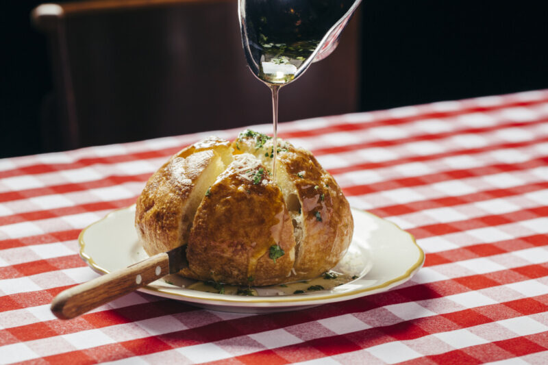 Garlic bread at il porcellino