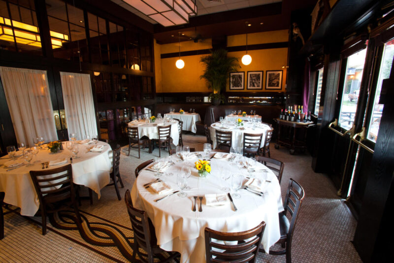 Interior Dining space at Mon Ami Gabi Bethesda