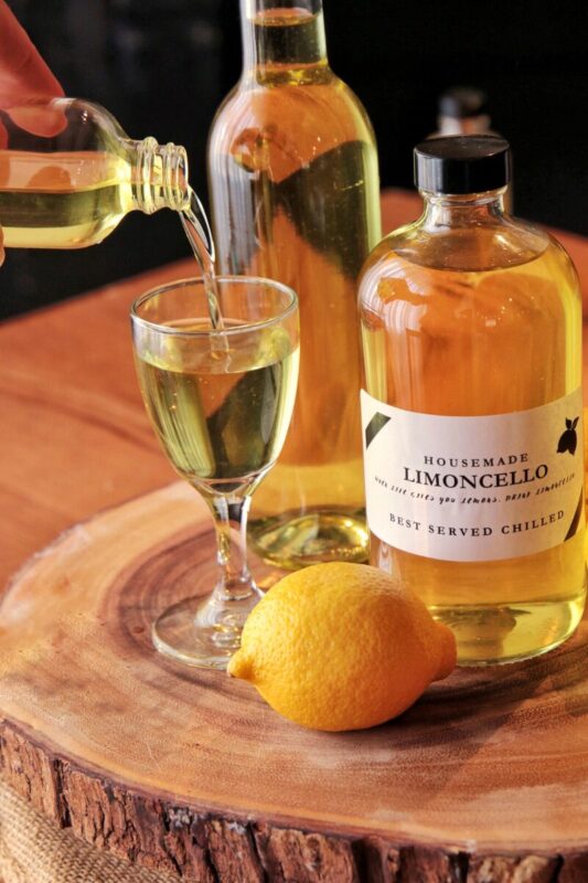 Housemade Limoncello at Osteria Via Stato