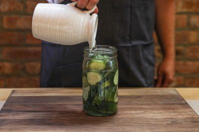 pickles in a jar