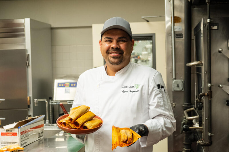 Chef Ozzie with Tamales