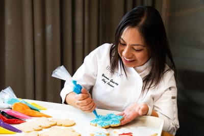 Chef Yasmin Decorating Cookies