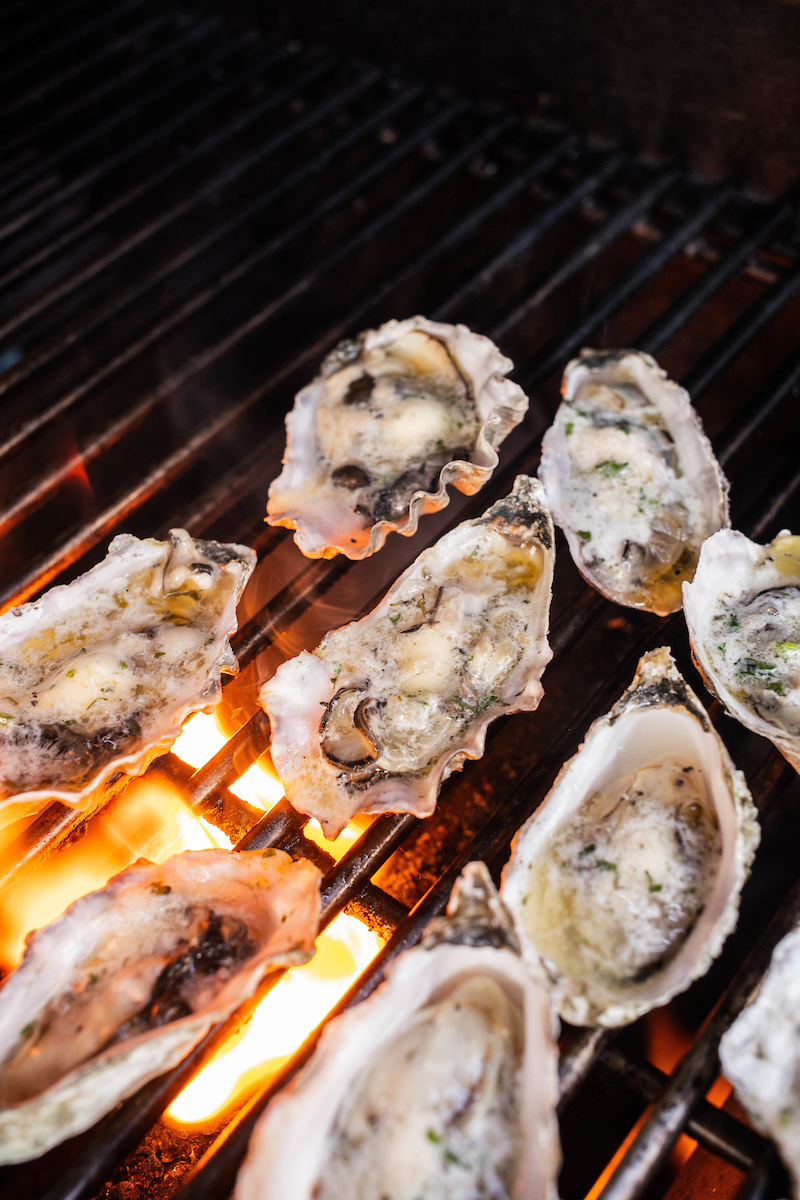 oysters on the grill