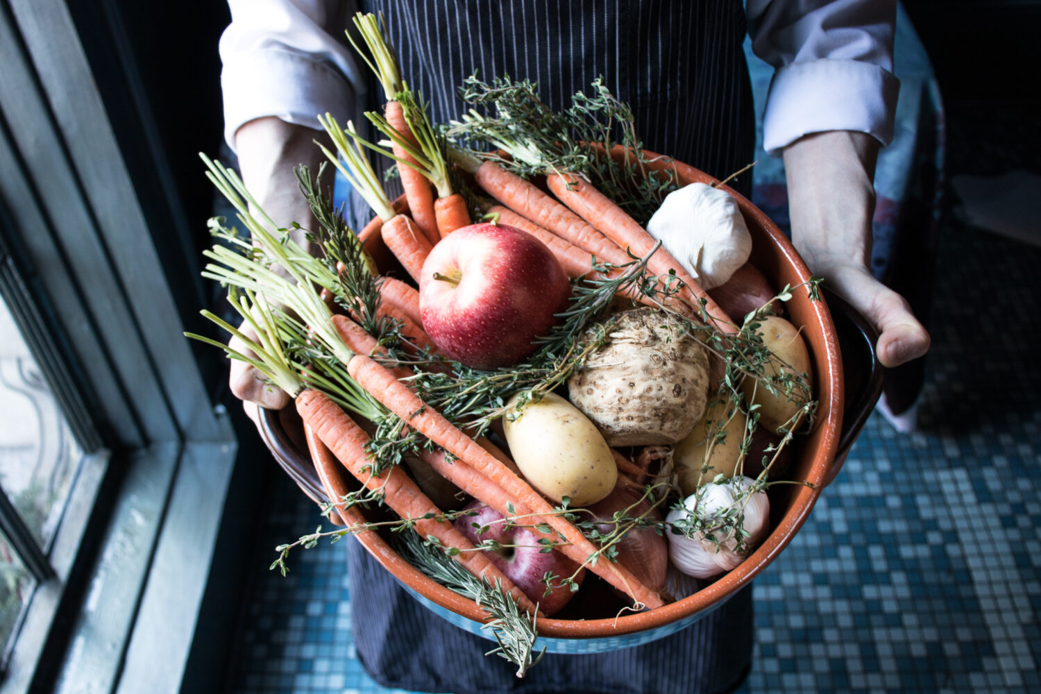 Braising Vegetables at Mon Ami Gabo