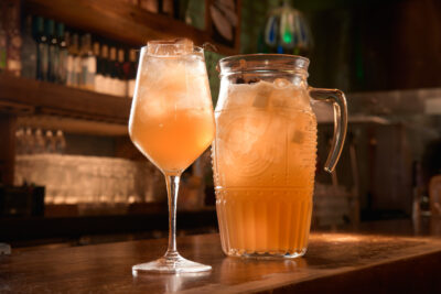 Apple Cinnamon Sangria Spritz at Lil' Ba-Ba-Reeba!