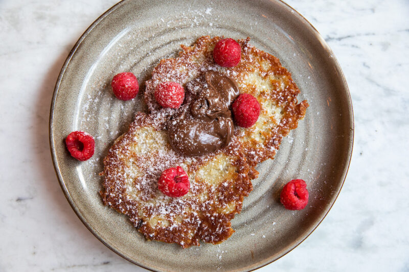 Summer House Latkes with Nutella