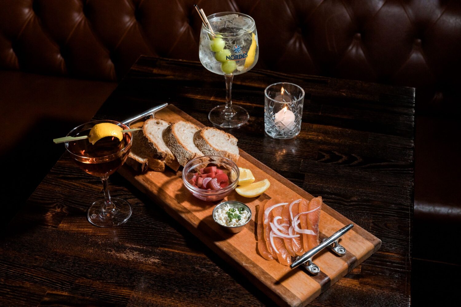Snack Platter and Gin Tonic at The GIn Commission