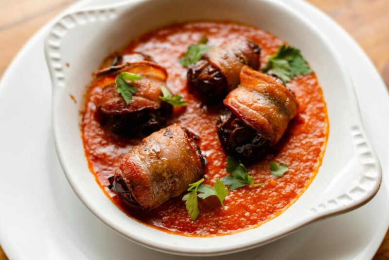 Nduja Stuffed Dates inspired by Osteria Via State