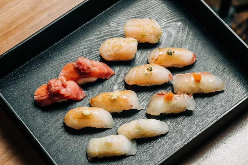 D Luxe Nigiri set at Sushi san