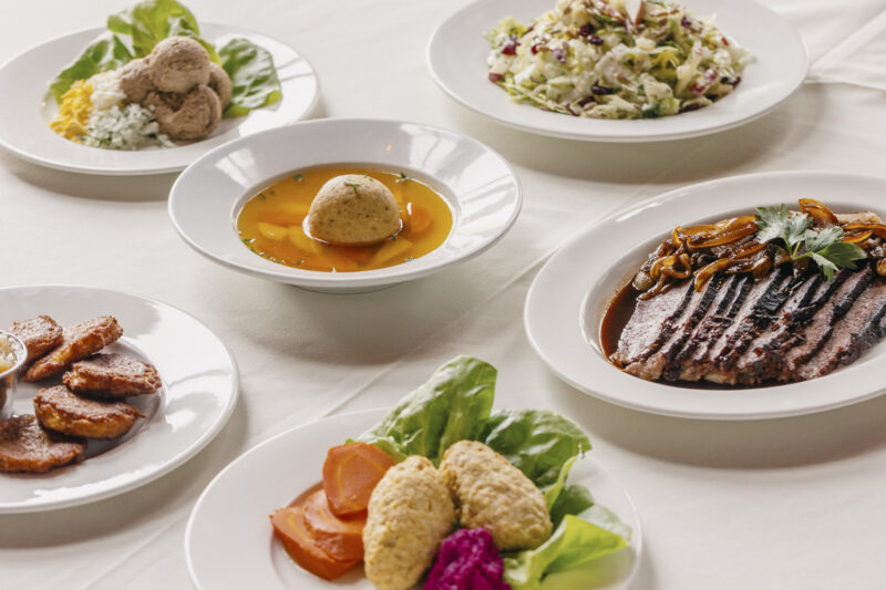 Passover spread at Di Pescara