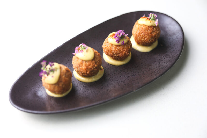 Pork Croquettes on Miru's brunch menu